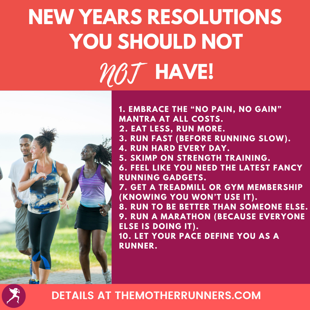 new year's resolutions runners should not have post