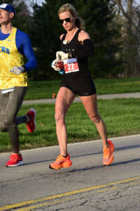 Whitney Heins running a marathon