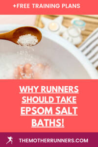 benefits of epsom salt baths for runners pin