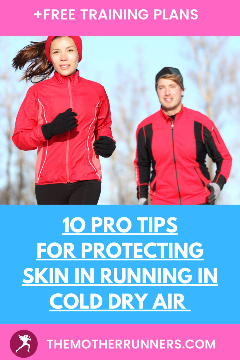 winter running skin care pin