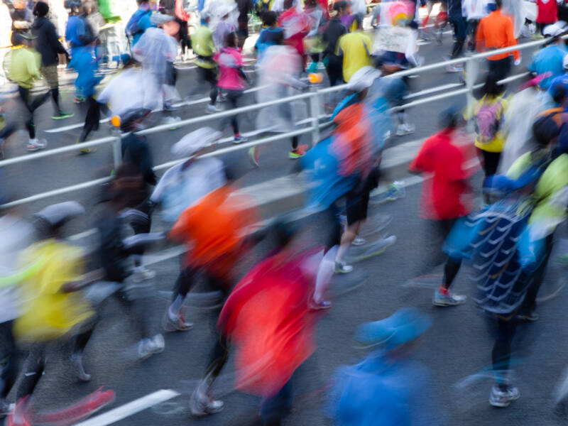 Group running in a race