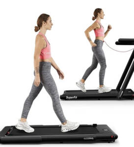 Goplus 2-in-1 Folding Treadmill 2.25 HP