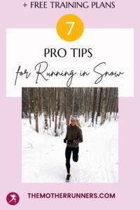 how to run n the snow pin