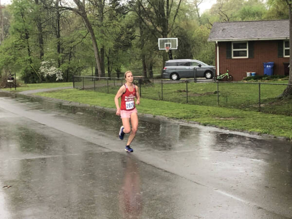 running in the rain