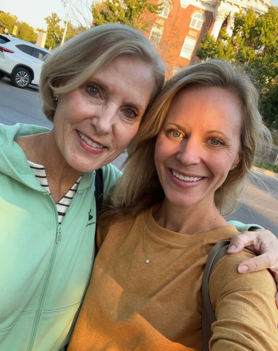 Whitney Heins with her mom