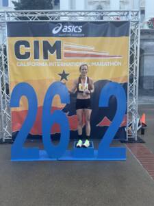 Whitney Heins at CIM marathon