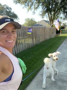 Haley with dog