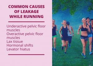 Common causes for leaking while running