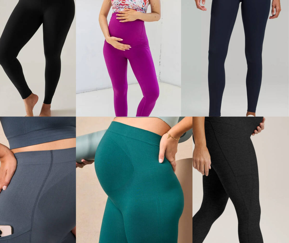 best maternity running tights pin