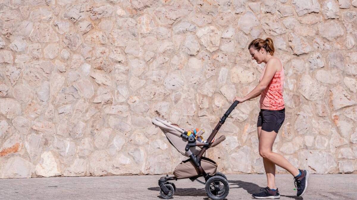 women with stroller