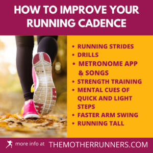  running cadence tips graphic