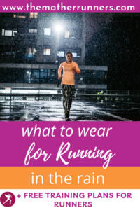 what to wear running in the rain