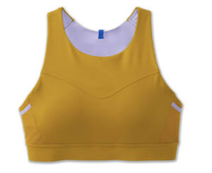 Brooks pocket bra in yellow