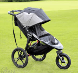 Baby Jogger Summit X3 on grass