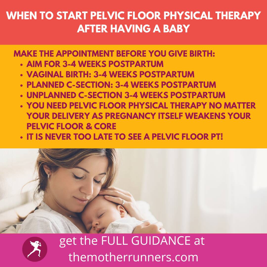 instagram post about pelvic floor PT postpartum