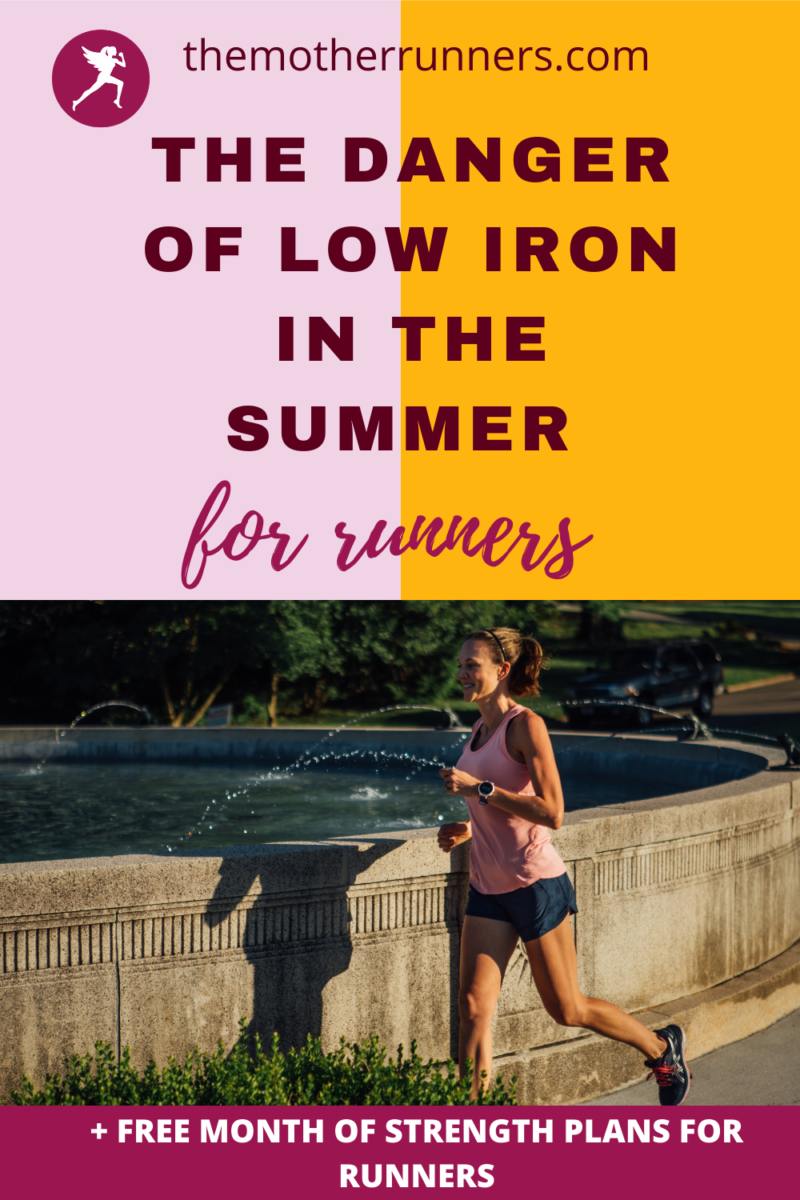 signs of low iron in runners pin