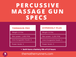 massage gun specs