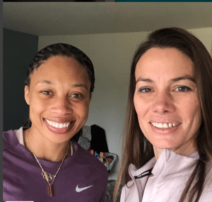 Celeste Goodson with Olympian Allyson Felix 